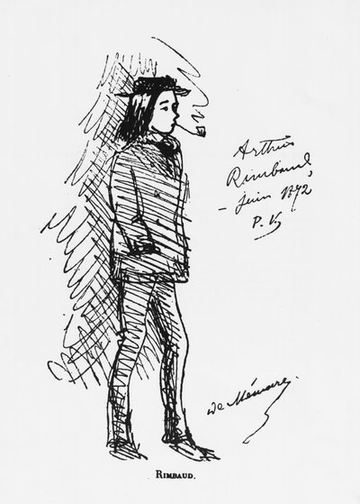 Arthur Rimbaud (1854-91) June 1872 by Paul Verlaine
